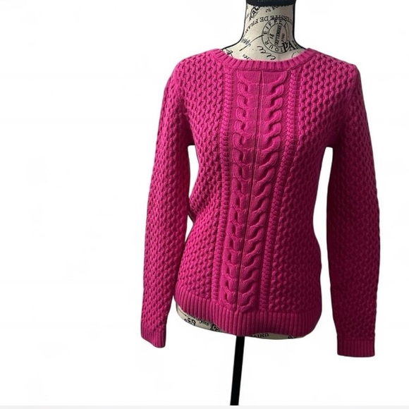 Lands' End Sweaters - Lands' End Women’s Drifter Cable- knit Crewneck Sweater